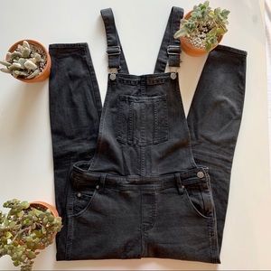 Sportsgirl Long Black Skinny Overalls